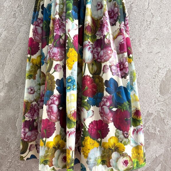 DOLCE & GABBANA Night Flower Print Bustier Dress - Picture 9 of 11